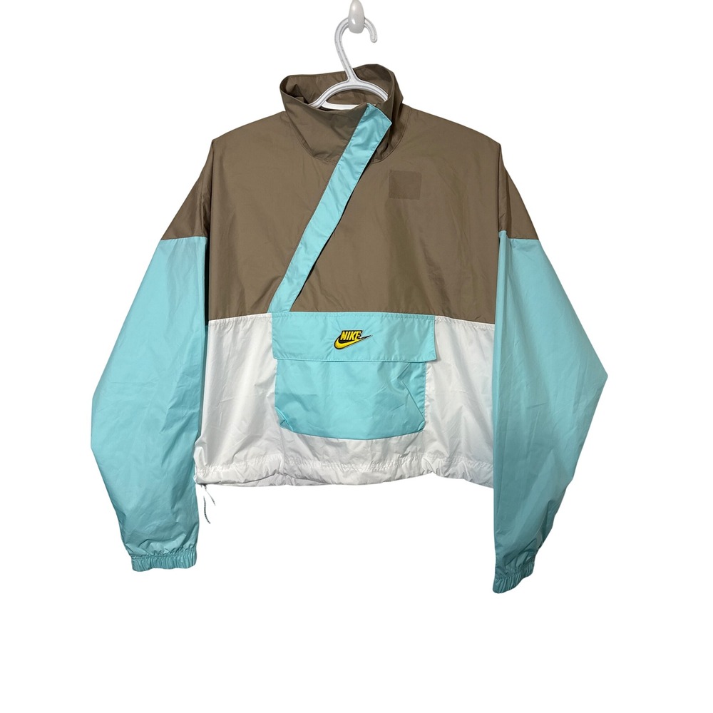 Women's Nike Sportswear Icon Clash Woven Anorak Wind Jacket Size S